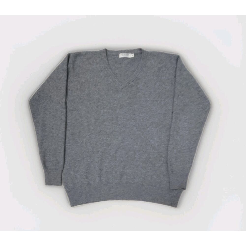 LOCHMERE 100% SUPER SOFT CASHMERE V-NECK SCOTLAND SIZE M MACHINE WASH